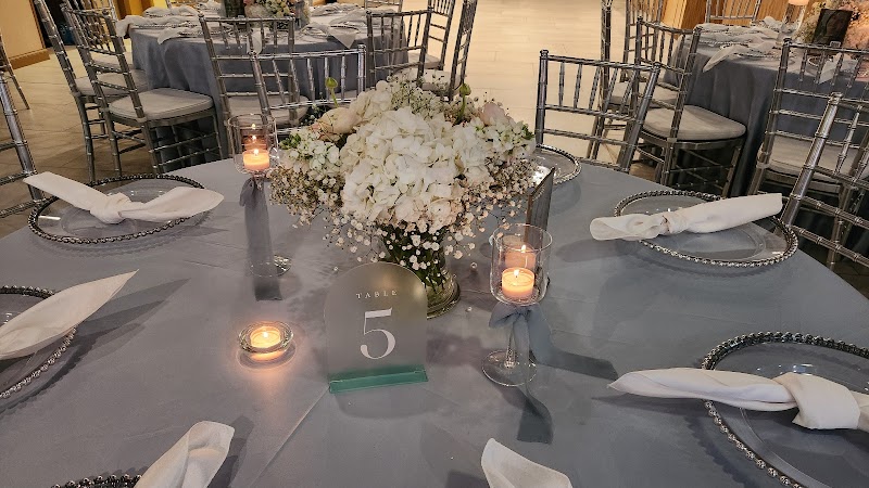 Wedding reception lighting and design